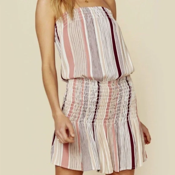 grey pleated mini dress Michelia Pleated Mini Dress in Grey